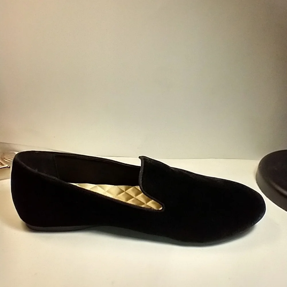 Birdies The Starling Black Velvet Loafers Shoes Women's sz 10.